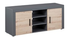 TV Rack Phonotisch TV-Kommode TV-Tisch CORBETO TV Anthrazit Artisan Eiche NB
