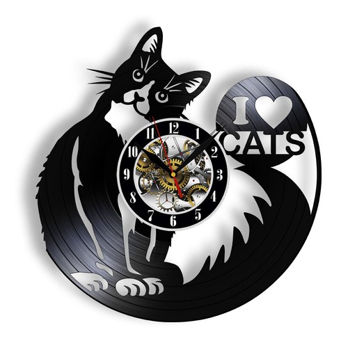 Love katzen wanduhr - katzen,