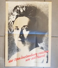 DDR Plakat der Rosa Luxemburg reichen wir die Hand  40x57 cm #030