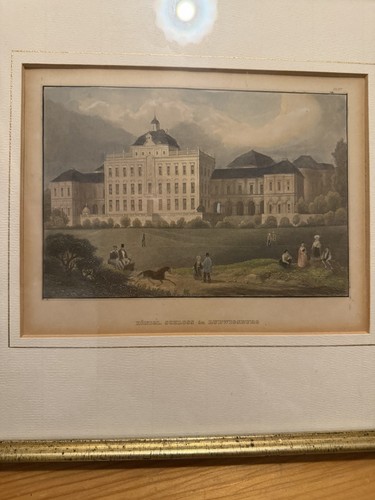 Ludwigsburg antiker stahlstich - antiker,