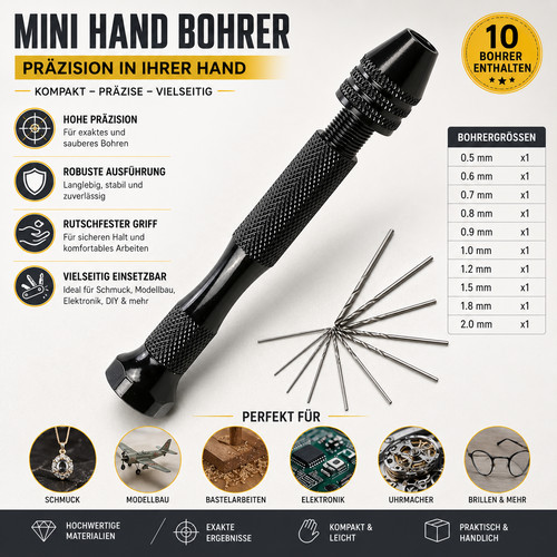 Präzisions mini handbohrer - präzisions,