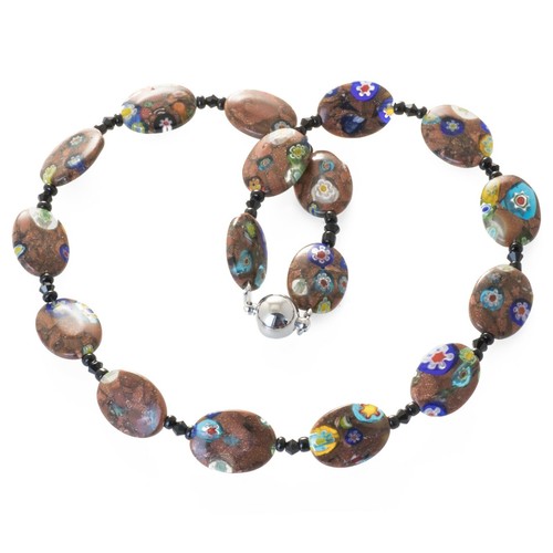 Millefiori glas perlen kette - glas,