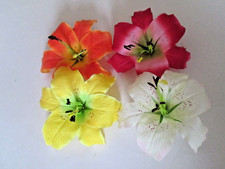 2 LILIENBLÜTEN 21cm FARBWAHL festliche Kunstblumen Advents Kranz Deko Weihnacht