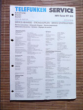Service Manual für Telefunken RT 300 ,ORIGINAL