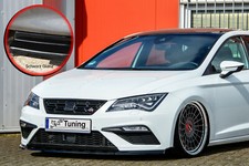 Frontspoiler mit Wing aus ABS für Seat Leon 5F FL FR Cupra mit ABE schwarz glanz