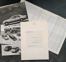 Mercedes W124 400E/C140/R129 Auto&Greger Racing Show Pressemappe/Prospekt 1993