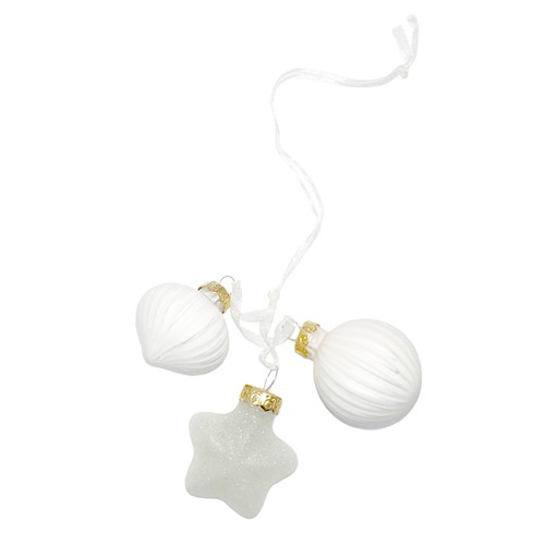 Christbaumschmuck wollweiß