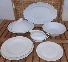 Alt Mitterteich Bavaria 2070 Princess weiß Relief - Speiseservcie - Auswahl