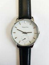 Leder-Armbanduhr Chromfrei gegerbt aus Edelstahl 80176