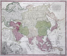 Asien Original Kupferstich