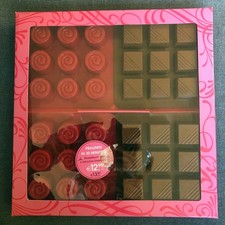 4x Pralinenform á 9 Pralinen - Silikon, eckig, rund, Form, Gießform, Konfekt