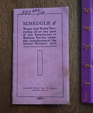 Lohn & Regeln 1914 für Angestellte im Eisenbahndienst kleines Heft