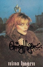 Original Autogramm von NINA HAGEN