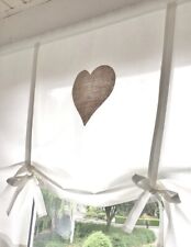 Raffrollo Gardine HERZ Leinen