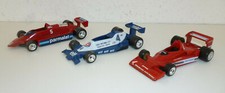 POLISTIL / 3 MODELLAUTOS / BRABHAM ALFA BT 48, BT 45C u. TYRELL 008/ 1:41 /#1270