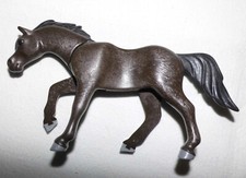 40284, 1x Pferd, 3. Generation, Schweif abstehend, dunkelbraun, schwarz