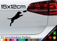 Labrador Frisbee Aufkleber
