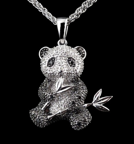 Pandabär anhänger 20ct - anhänger, 0,20ct