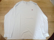Levis Langarmshirt XXL Herren weiß klassisch ohne Muster
