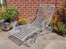 Antik Metall Gartenbank