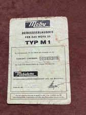 Betriebserlaubnis Mobylette M1 1968