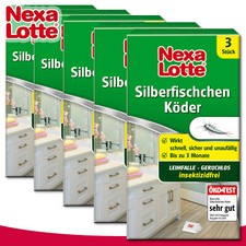 Substral Nexa Lotte 5 x 3 Stück Silberfischchen Köder | Silberfisch Falle