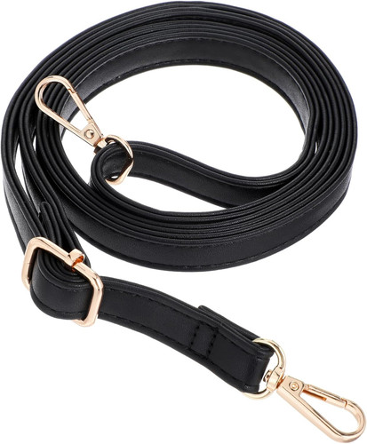Leder taschengurt schwarz - leder,