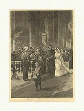 Eine Hochzeit in St. Petersburg, Einführung der Braut Kirche Holzstich E 3881