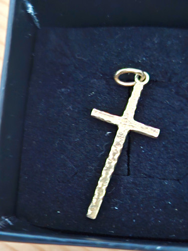 Kreuz anhänger gehämmert - kreuz-anhänger,