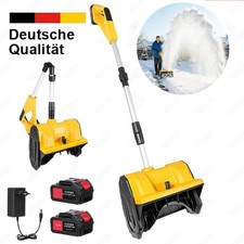 Elektro Schneefräse Akku Schneeschaufel 1000W 21V mit 2X Akku +Ladegerät 4000U/M