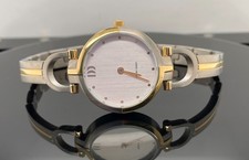 DAMEN  UHR BICOLOR ( 2 FARBIG )   AUS 100%  TITAN  , RUNDE FORM #  SCHMUCKJAGD