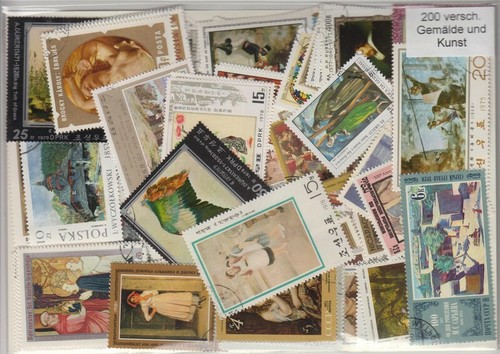 200 verschiedene briefmarken - verschiedene,