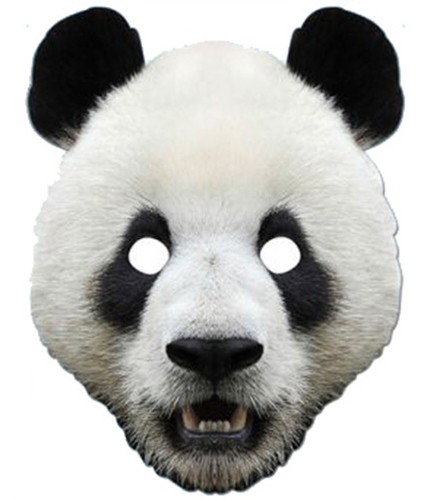 Panda tier gesichtsmaske - panda,