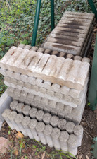 Palisade 10er-Element 25 x 50 x 6 cm grau 20 Stück