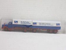 Scania Pritschenhängerzug "Liqui Moly" blau/weiß Box unbekannt 1:87
