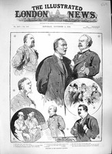 Alter antiker Druck 1889