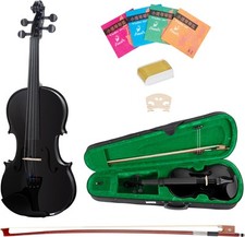Geige Violine 4/4 Set Schwarz