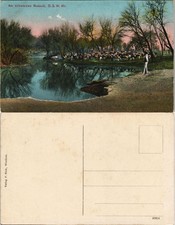 Postcard .Namibia Am schwarzen Nossob DSWA Kolonie 1912