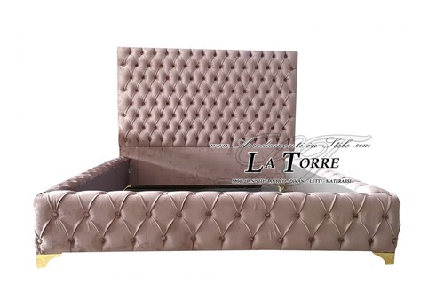 Modernes doppelbett mit - modernes,