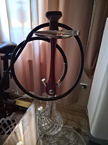 Shisha wasserpfeife aus glas - aus,