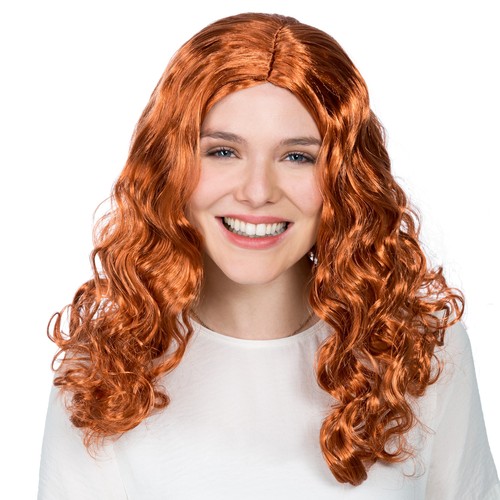Perücke rotbraun locken - perücke,