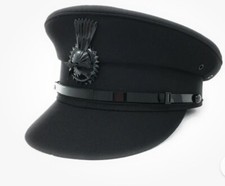 Männer Chauffeur Mütze - Professional Quality Drivers Cap. Schwarz