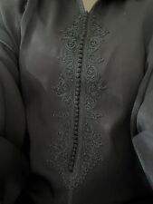 Djallaba schwarz Takschita Caftan Dfin Abaya Eid 