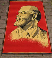 DDR Gobelin Wandteppich Lenin Kommunist Propaganda GDR UdSSR Deko