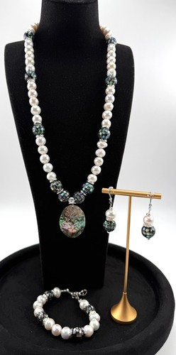 Abalone shell edison beaded - shell,