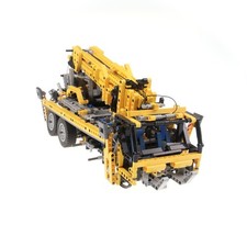 1x Lego Technic Set Construction 8421 Mobile Crane Kran gelb unvollständig