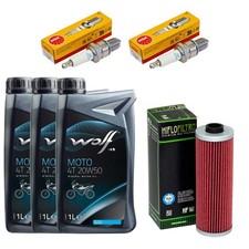 Set Zündkerzen Ölfilter Öl
