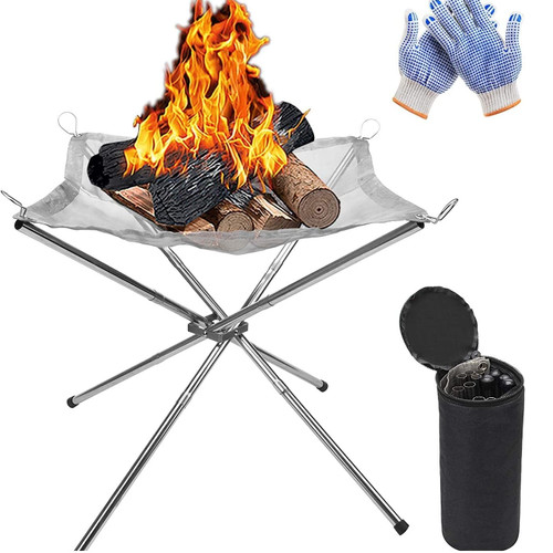 Faltbare feuerstelle edelstahl - faltbare,