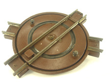 Drehscheibe Blechspielzeug Uhrwerk Eisenbahn  -   Spur 0 Gleis - #156 #E - gebr.