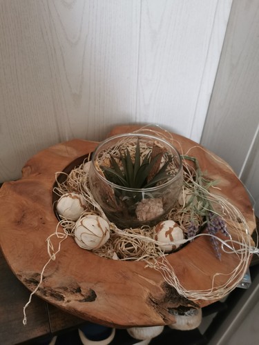 Teak schale obstschale deko - obstschale,